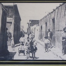 Picture of an nitrate town in the museum of Santa Laura